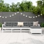 Gartensitzgruppe 5-teilig Massivholz Kiefer Weiß von vidaXL, Gartensets - Ref: Foro24-3250853, Preis: 343,81 €, Rabatt: %