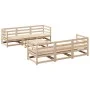 7-teiliges Gartensofa-Set aus massivem Kiefernholz. von vidaXL, Gartensets - Ref: Foro24-3299297, Preis: 420,41 €, Rabatt: %