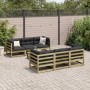 Set de sofás jardín 7 pzas con cojines madera pino impregnada by vidaXL, Garden sets - Ref: Foro24-3299304, Price: 684,30 €, ...