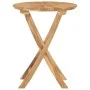 Folding garden table solid teak wood Ø 60 cm by vidaXL, Garden tables - Ref: Foro24-49437, Price: 122,80 €, Discount: %