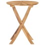 Folding garden table solid teak wood Ø 60 cm by vidaXL, Garden tables - Ref: Foro24-49437, Price: 136,21 €, Discount: %