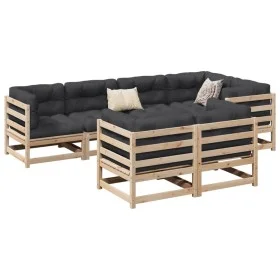 Juego de sofás de jardín 7 piezas madera maciza de pino by vidaXL, Garden sets - Ref: Foro24-3299489, Price: 429,68 €, Discou...