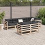 Juego de sofás de jardín 7 piezas madera maciza de pino by vidaXL, Garden sets - Ref: Foro24-3299489, Price: 443,14 €, Discou...