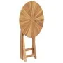 Folding garden table solid teak wood Ø 60 cm by vidaXL, Garden tables - Ref: Foro24-49437, Price: 122,80 €, Discount: %