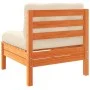 Set de sofás jardín 6 pzas con cojines madera pino marrón cera by vidaXL, Garden sets - Ref: Foro24-3299449, Price: 506,65 €,...