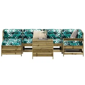 Gartensitzgruppe 7-teilig aus imprägniertem Kiefernholz von vidaXL, Gartensets - Ref: Foro24-3250975, Preis: 473,46 €, Rabatt: %