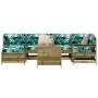 Juego de sofás de jardín 7 pzas madera de pino impregnada by vidaXL, Garden sets - Ref: Foro24-3250975, Price: 473,44 €, Disc...