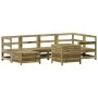 Juego de sofás de jardín 7 pzas madera de pino impregnada by vidaXL, Garden sets - Ref: Foro24-3250975, Price: 473,44 €, Disc...