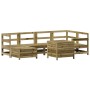 Juego de sofás de jardín 7 pzas madera de pino impregnada by vidaXL, Garden sets - Ref: Foro24-3250975, Price: 487,36 €, Disc...