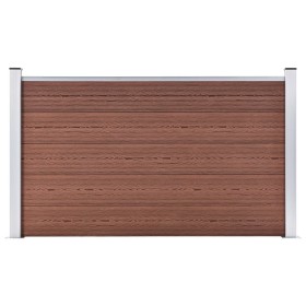 Brauner WPC-Gartenzaun 180x105 cm von vidaXL, Zaunpaneele - Ref: Foro24-49072, Preis: 201,25 €, Rabatt: %