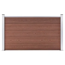 Brauner WPC-Gartenzaun 180x105 cm von vidaXL, Zaunpaneele - Ref: Foro24-49072, Preis: 190,66 €, Rabatt: %