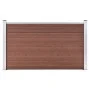 Brauner WPC-Gartenzaun 180x105 cm von vidaXL, Zaunpaneele - Ref: Foro24-49072, Preis: 183,59 €, Rabatt: %
