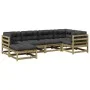 Juego de sofás jardín 6 pzas con cojines madera pino impregnada by vidaXL, Garden sets - Ref: Foro24-3299526, Price: 575,28 €...