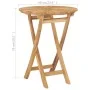 Folding garden table solid teak wood Ø 60 cm by vidaXL, Garden tables - Ref: Foro24-49437, Price: 122,80 €, Discount: %