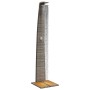 Ducha de exterior ratán PE y madera acacia gris 55x60x224 cm by vidaXL, Pool and spa accessories - Ref: Foro24-368210, Price:...