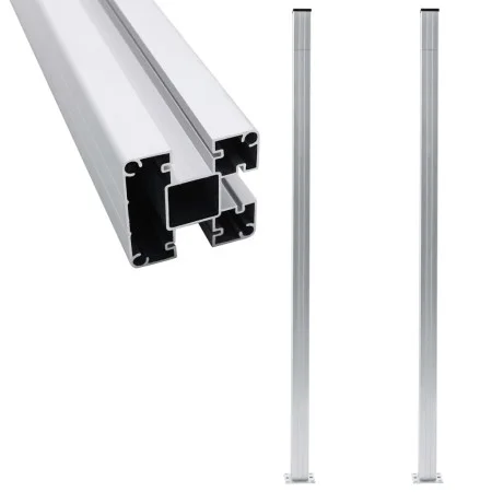 Fence posts 2 units aluminum 185 cm by vidaXL, fence posts - Ref: Foro24-49076, Price: 129,95 €, Discount: %