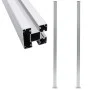Fence posts 2 units aluminum 185 cm by vidaXL, fence posts - Ref: Foro24-49076, Price: 129,95 €, Discount: %