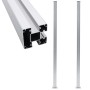 Zaunpfosten 2 Stück Aluminium 185 cm von vidaXL, Zaunpfosten - Ref: Foro24-49076, Preis: 151,86 €, Rabatt: %