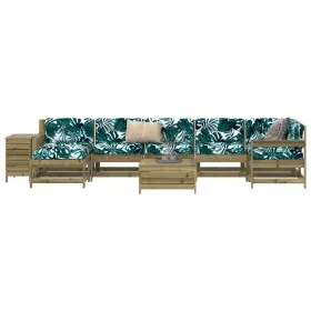 Gartensitzgruppe 9-teilig aus imprägniertem Kiefernholz von vidaXL, Gartensets - Ref: Foro24-3250659, Preis: 541,15 €, Rabatt: %