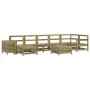 Gartensitzgruppe 9-teilig aus imprägniertem Kiefernholz von vidaXL, Gartensets - Ref: Foro24-3250659, Preis: 541,11 €, Rabatt: %