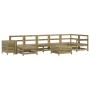 Gartensitzgruppe 9-teilig aus imprägniertem Kiefernholz von vidaXL, Gartensets - Ref: Foro24-3250659, Preis: 556,04 €, Rabatt: %