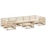 Juego de sofás de jardín 8 pzas madera maciza de pino by vidaXL, Garden sets - Ref: Foro24-3299331, Price: 427,64 €, Discount: %