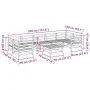 Juego de sofás de jardín 8 pzas madera maciza de pino by vidaXL, Garden sets - Ref: Foro24-3299331, Price: 427,64 €, Discount: %