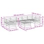 Juego de sofás de jardín 8 pzas madera maciza de pino by vidaXL, Garden sets - Ref: Foro24-3299331, Price: 433,34 €, Discount: %