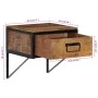 Mesita de noche madera maciza de mango 40x35x40 cm de vidaXL, Mesitas de noche - Ref: Foro24-358916, Precio: 53,71 €, Descuen...