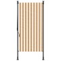 Außenrollo aus Stoff und Stahl in Orange und Weiß. von vidaXL, Markisen - Ref: Foro24-368769, Preis: 69,51 €, Rabatt: %