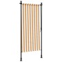 Außenrollo aus Stoff und Stahl in Orange und Weiß. von vidaXL, Markisen - Ref: Foro24-368769, Preis: 69,51 €, Rabatt: %
