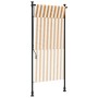 Außenrollo aus Stoff und Stahl in Orange und Weiß. von vidaXL, Markisen - Ref: Foro24-368769, Preis: 69,51 €, Rabatt: %