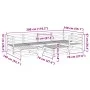 7-teiliges Gartensofa-Set aus massivem Kiefernholz. von vidaXL, Gartensets - Ref: Foro24-3299530, Preis: 368,06 €, Rabatt: %