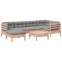 Gartensofa-Set, 7-teilig, mit Kissen aus Douglasien-Fichtenholz. von vidaXL, Gartensets - Ref: Foro24-3299539, Preis: 581,60 ...