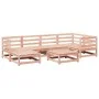 Juego de sofás de jardín 7 pzas madera maciza de abeto Douglas by vidaXL, Garden sets - Ref: Foro24-3299532, Price: 368,11 €,...