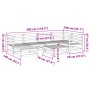 Juego de sofás de jardín 7 pzas madera maciza de abeto Douglas by vidaXL, Garden sets - Ref: Foro24-3299532, Price: 372,57 €,...