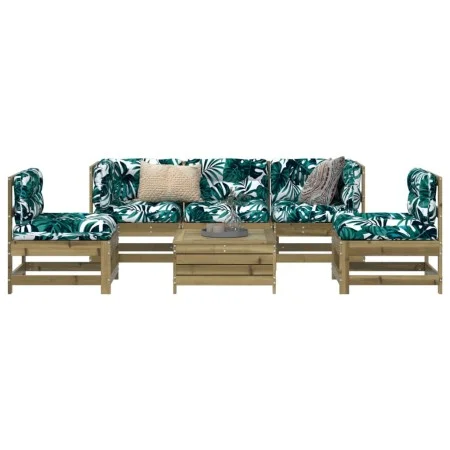Gartensitzgruppe 6-teilig aus imprägniertem Kiefernholz von vidaXL, Gartensets - Ref: Foro24-3250715, Preis: 365,83 €, Rabatt: %