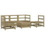 Juego de sofás de jardín 6 piezas madera de pino impregnada by vidaXL, Garden sets - Ref: Foro24-3250715, Price: 376,65 €, Di...