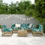 Gartensitzgruppe 6-teilig aus imprägniertem Kiefernholz von vidaXL, Gartensets - Ref: Foro24-3250715, Preis: 365,83 €, Rabatt: %