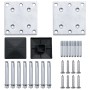 Postes de valla 2 unidades aluminio 185 cm de vidaXL, Postes de cerca - Ref: Foro24-49076, Precio: 151,77 €, Descuento: %