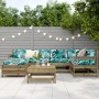 Gartensitzgruppe 7-teilig aus imprägniertem Kiefernholz von vidaXL, Gartensets - Ref: Foro24-3250935, Preis: 422,88 €, Rabatt: %