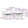 Juego de sofás de jardín 7 pzas madera maciza de pino blanco by vidaXL, Garden sets - Ref: Foro24-3250949, Price: 437,25 €, D...