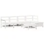 Juego de sofás de jardín 6 piezas madera maciza pino blanco by vidaXL, Garden sets - Ref: Foro24-3250961, Price: 367,24 €, Di...
