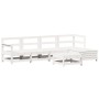 Juego de sofás de jardín 6 piezas madera maciza pino blanco by vidaXL, Garden sets - Ref: Foro24-3250961, Price: 372,00 €, Di...