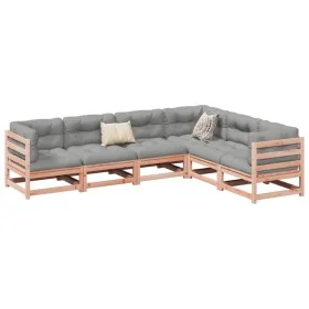 Juego de sofás de jardín 6 pzas madera maciza de abeto Douglas by vidaXL, Garden sets - Ref: Foro24-3299454, Price: 343,18 €,...