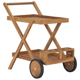 Teedose aus massivem Teakholz von vidaXL, Küchen- und Speisewagen - Ref: Foro24-49425, Preis: 131,15 €, Rabatt: %