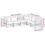 Juego de sofás de jardín 6 pzas con cojines madera maciza pino by vidaXL, Garden sets - Ref: Foro24-3299456, Price: 583,93 €,...