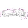 Juego de sofás de jardín 6 pzas con cojines madera maciza pino by vidaXL, Garden sets - Ref: Foro24-3299456, Price: 590,70 €,...