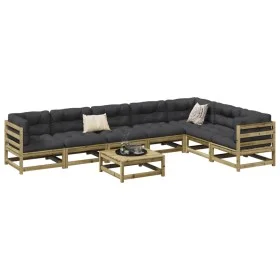 Gartensitzgruppe 8-teilig aus imprägniertem Kiefernholz von vidaXL, Gartensets - Ref: Foro24-3299477, Preis: 453,73 €, Rabatt: %