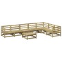 Gartensitzgruppe 8-teilig aus imprägniertem Kiefernholz von vidaXL, Gartensets - Ref: Foro24-3299477, Preis: 459,79 €, Rabatt: %